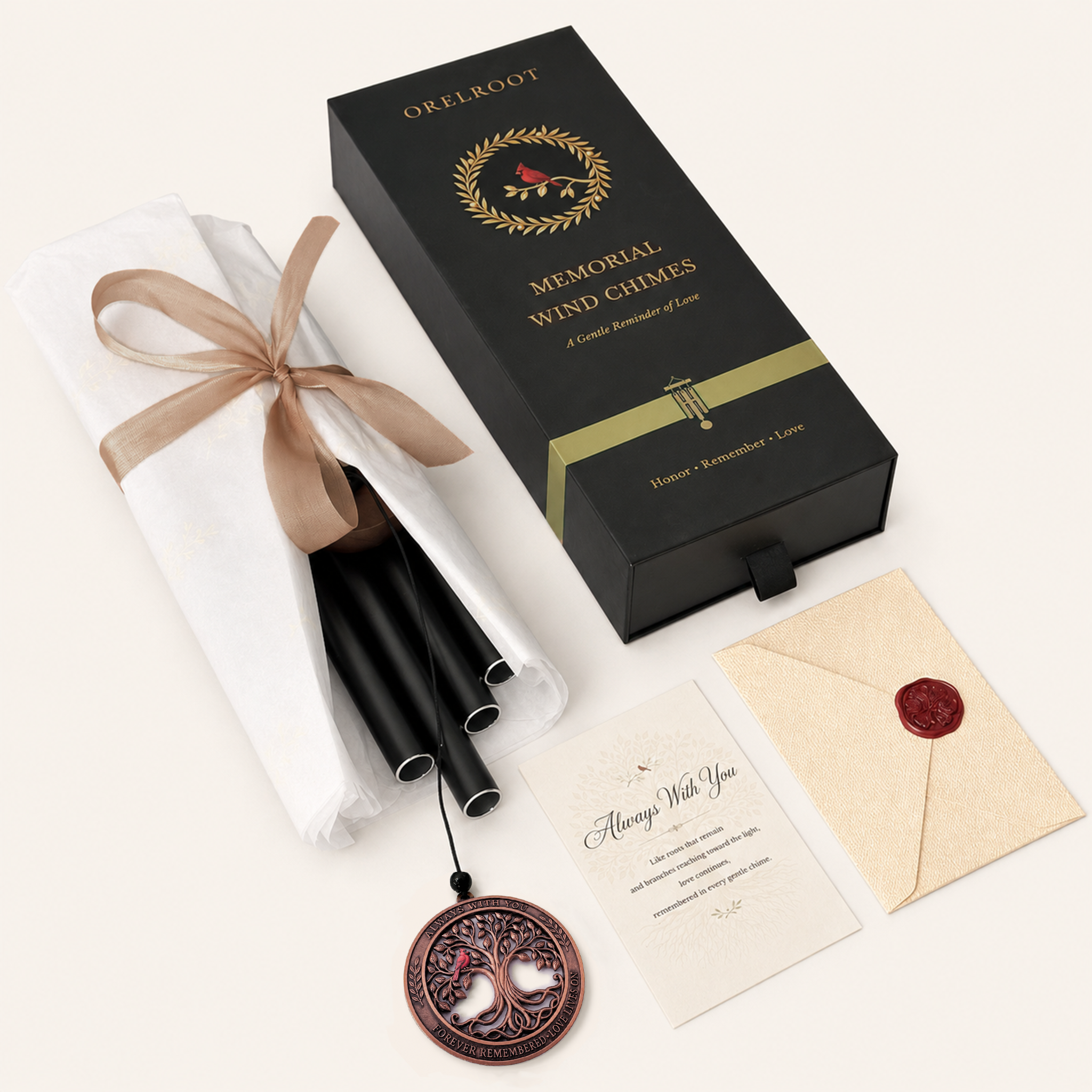 ORELROOT memorial wind chime gift box
